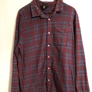 Volcom Men’s Button Down Long Sleeve Shirt